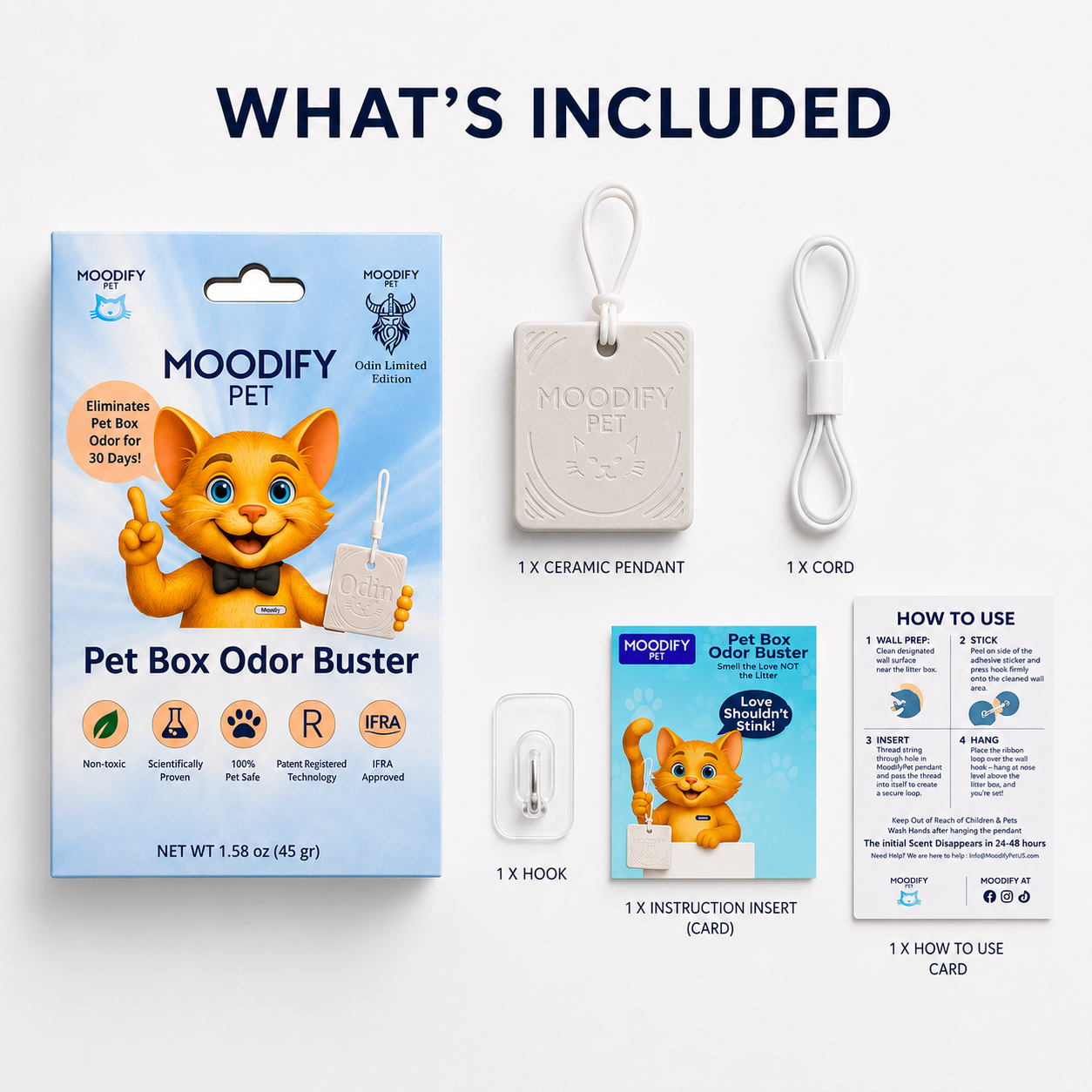 MoodifyPet Single 30-Day Litter Box Odor Neutralizer